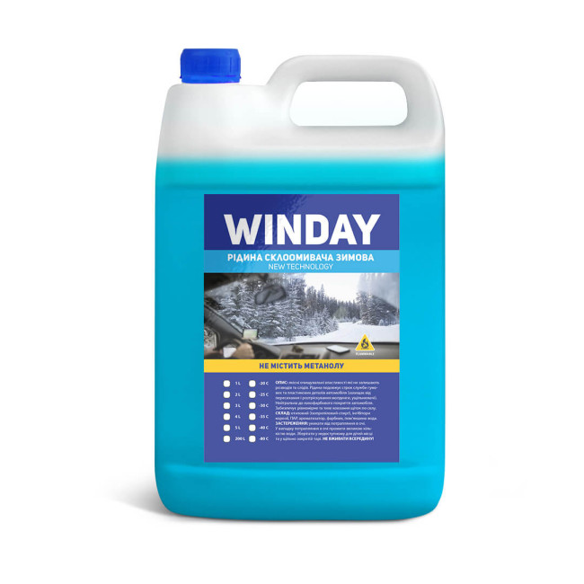 РІДИНА СКЛООМИВАЧА ЗИМОВА EUROSTANDART WINDAY -20 ° С